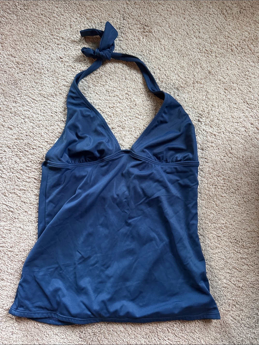 JCrew Navy Tie Neck Tankini